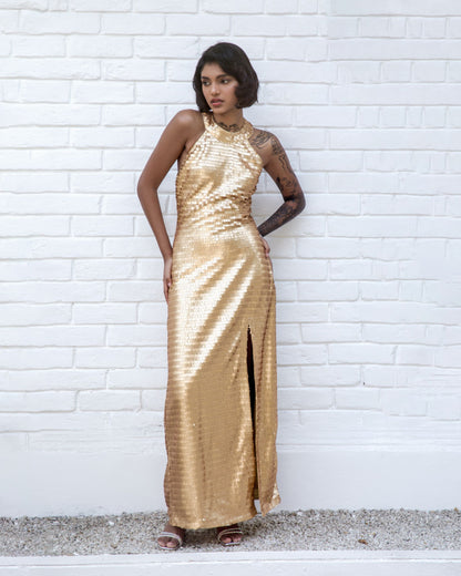 Gilded Allure Dress