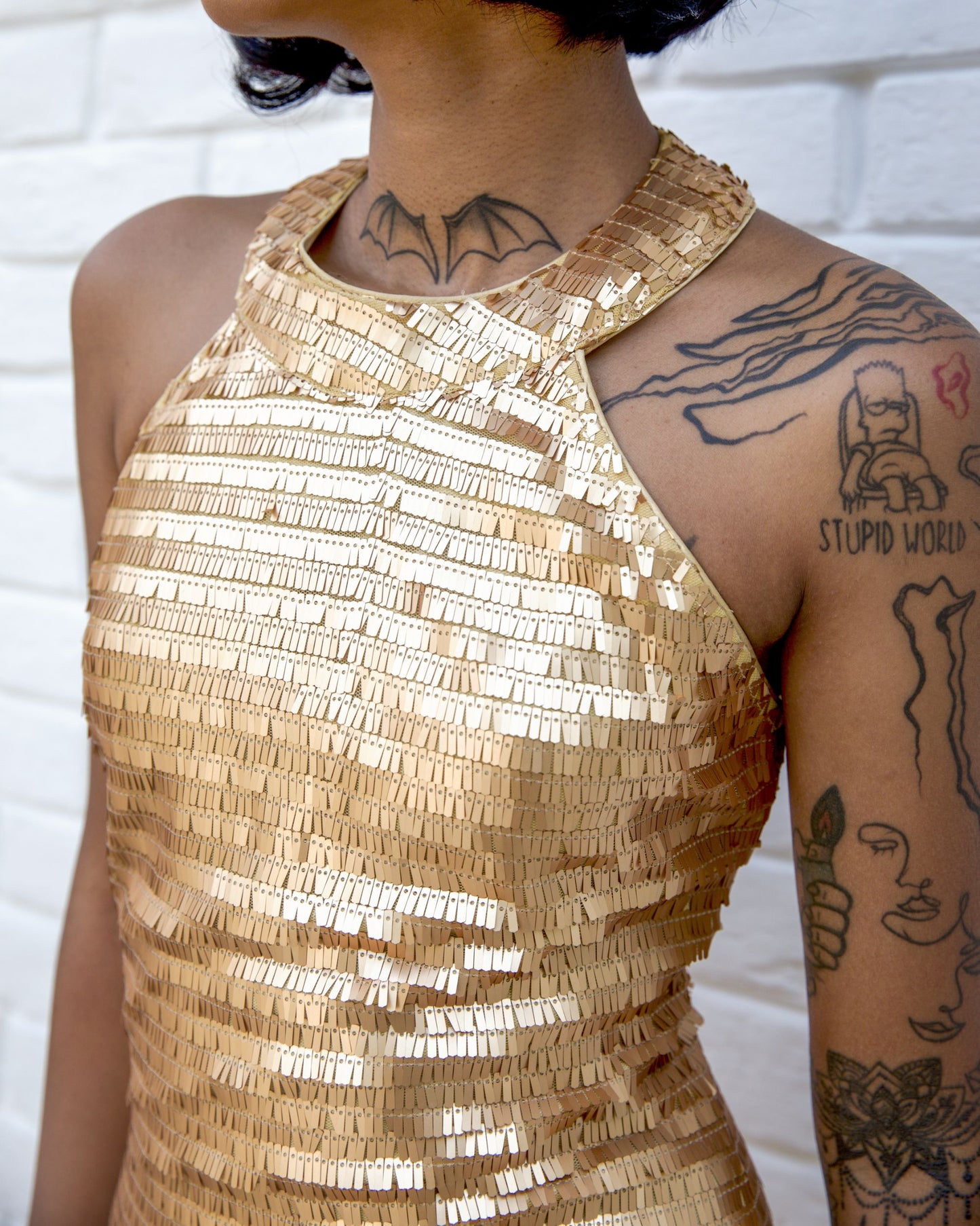 Gilded Allure Dress