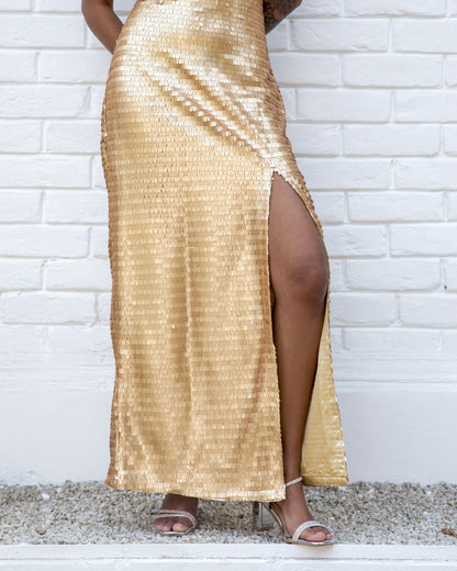 Gilded Allure Dress