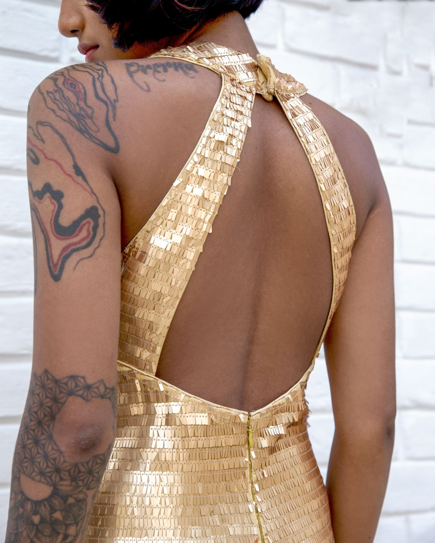 Gilded Allure Dress