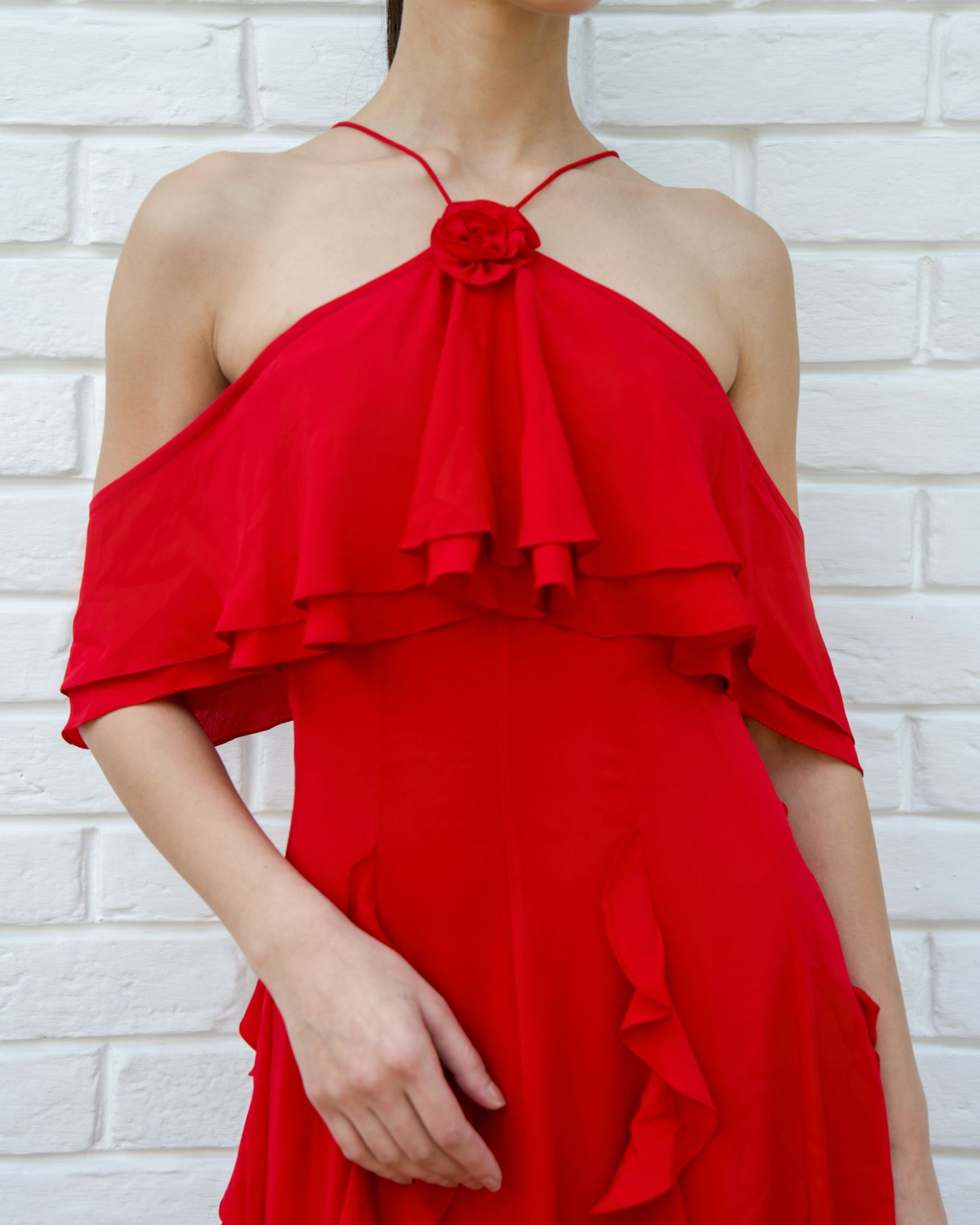 Crimson Bloom Dress