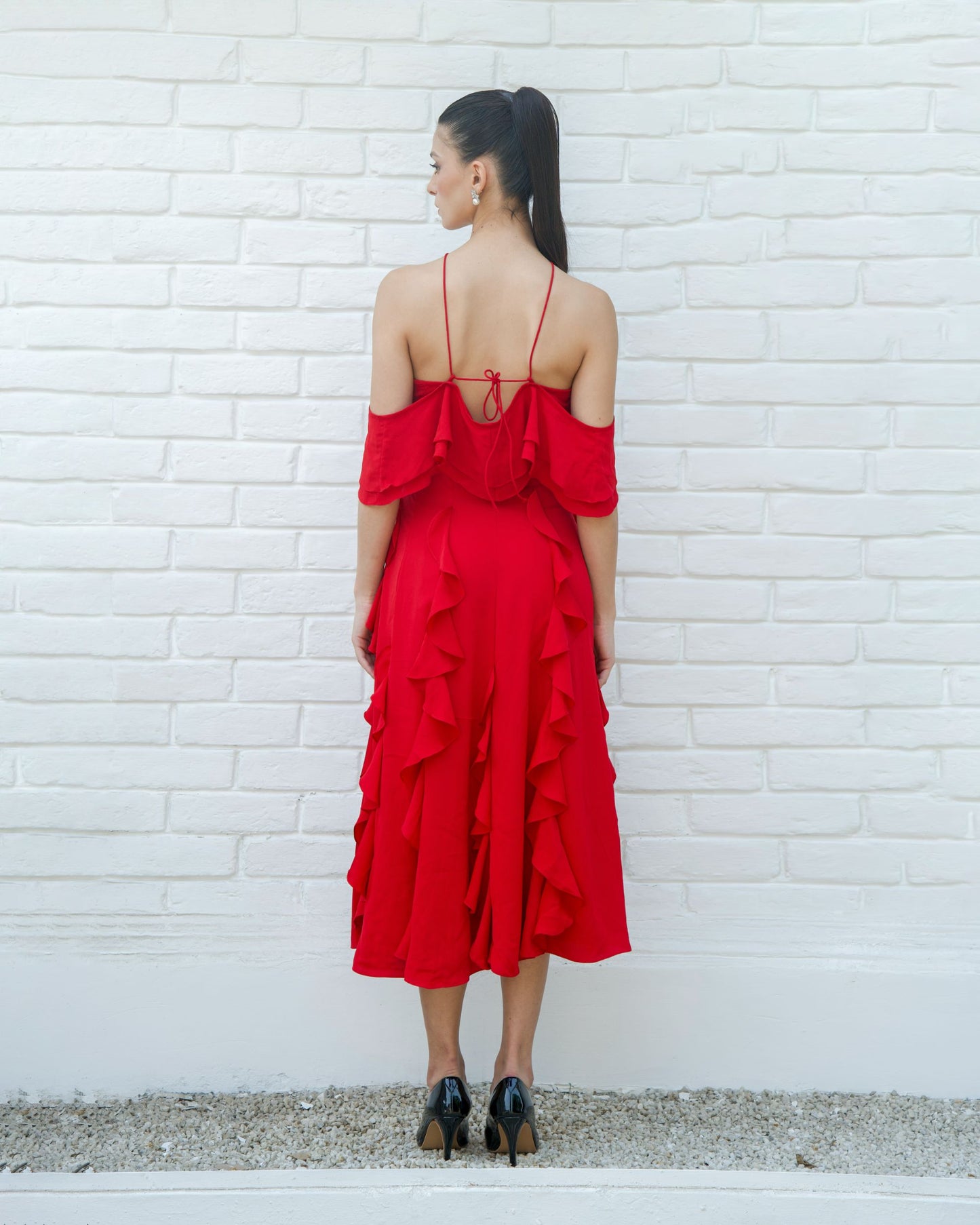 Crimson Bloom Dress